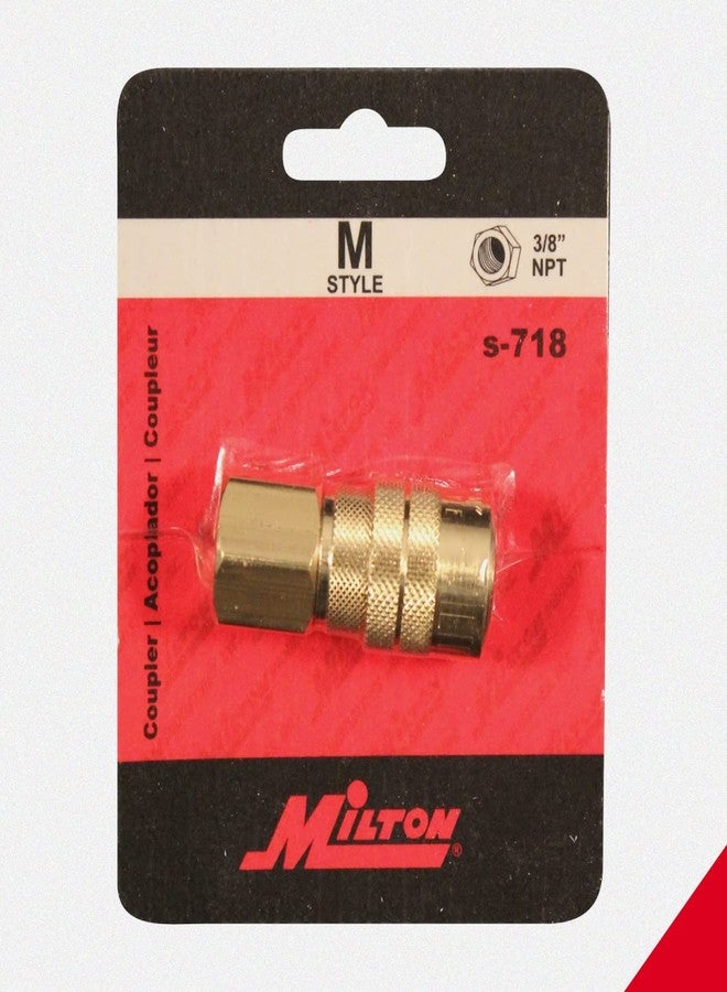 Milton S-718 3/8" FNPT M Style Coupler - Image 4