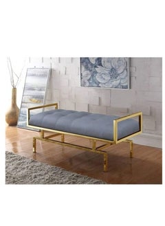 madastore Gray and gold banquette 
