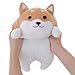 Levenkeness Shiba Inu Dog Plush Pillow Cute Corgi Akita Stuffed Animals Doll Toy Gifts for Valentines Gift ChristmasSofa Chair Brown Round Eye 15 - Image 3
