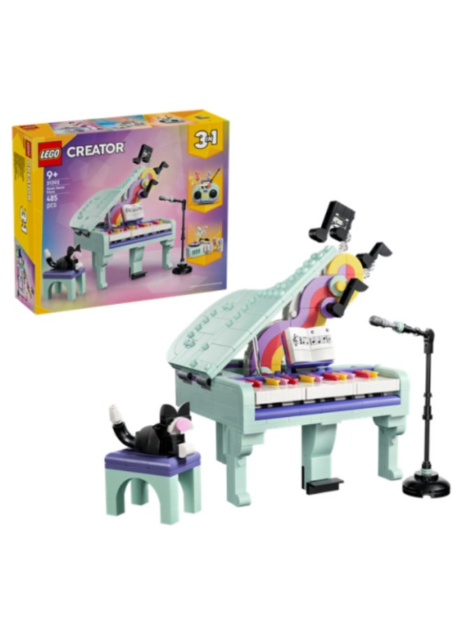 LEGO Music Decor Piano with Cat Building Set - Image 1