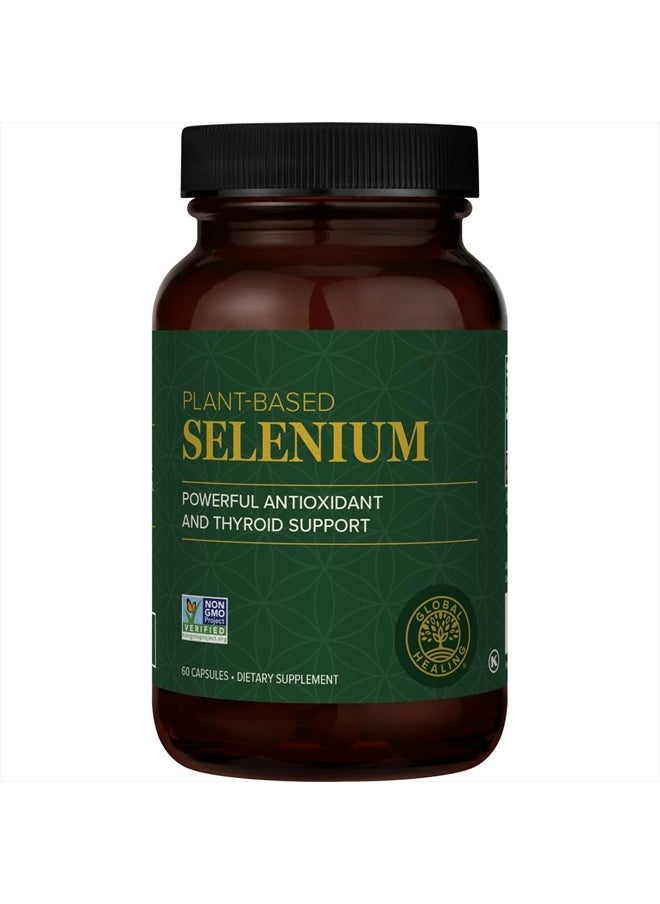 Global Healing Selenium 200mcg, Selenium Supplement with Organic Ingredients, Antioxidants for Thyroid Support and Immune Health, Non-GMO & Gluten-Free, Selenium 200 mcg for Men & Women (60 Capsules) - pzsku/Z1A7E27C78F8BEB2E9DC8Z/45/_/1717015739/0701971b-2ce1-4aaf-aa84-756cedc4bfab