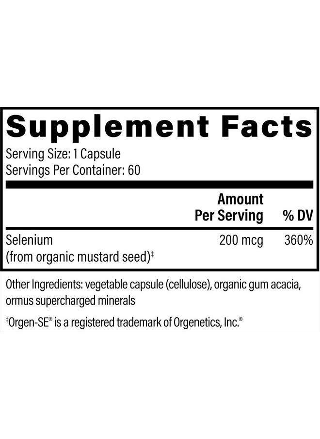 Global Healing Selenium 200mcg, Selenium Supplement with Organic Ingredients, Antioxidants for Thyroid Support and Immune Health, Non-GMO & Gluten-Free, Selenium 200 mcg for Men & Women (60 Capsules) - pzsku/Z1A7E27C78F8BEB2E9DC8Z/45/_/1717015740/db5bdfe3-2575-49f3-9afe-9369851bf50c