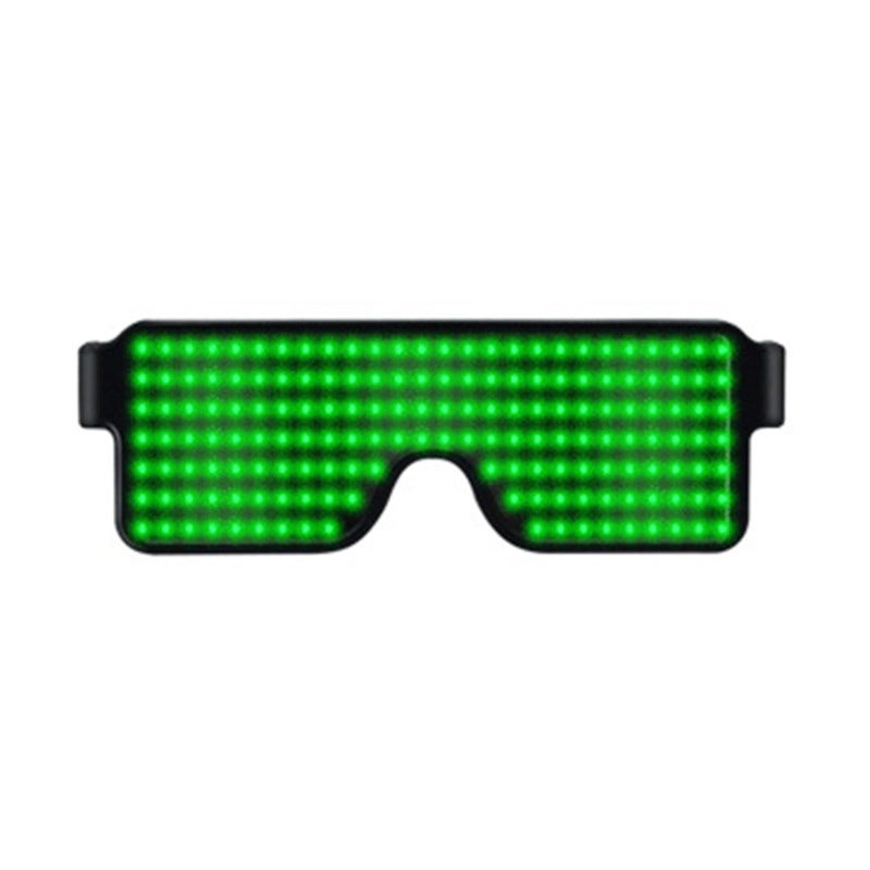 LED Light Glasses 164 LED Beads 8 Light Patterns - Wide Application Blink Skeleton Heartbeat Modes USB Chargeable Glasses for Bar Club KTV Party Costumes - Image 1