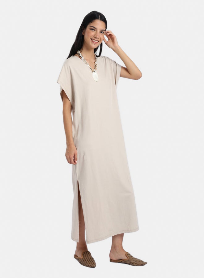 Carina Lounge Dress with Side Slits - Image 4