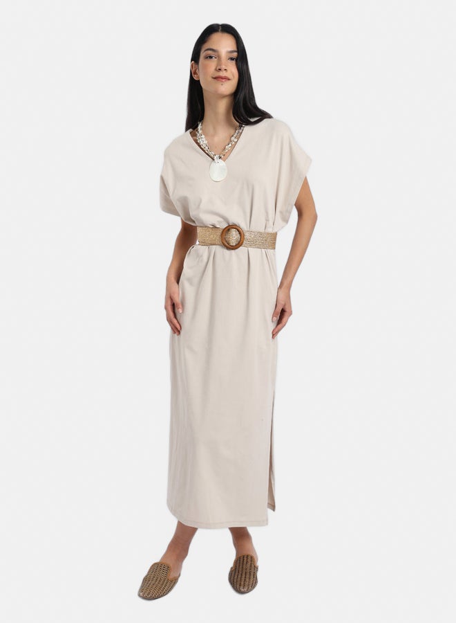 Carina Lounge Dress with Side Slits - Image 1