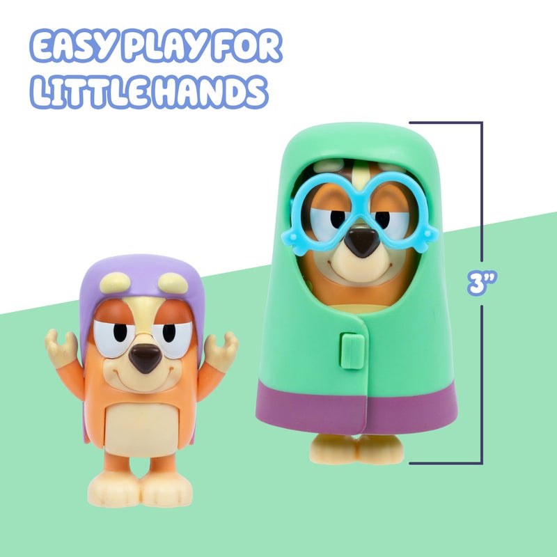 BLUEY 4-Figure Pack – Here Come The Omis, Movable Kids Toys with Accessories, 6–7.6 cm Figures, Play Scenes from Grandma Episode, Collectible Playset for Boys & Girls - Image 5