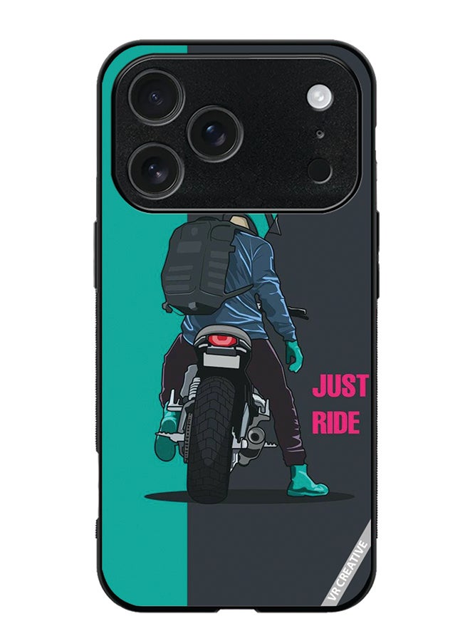 VR CREATIVE Protective Case Cover For Apple iPhone 17 Pro Max Just Ride Design Multicolour