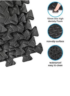 Yalla HomeGym Puzzle Exercise Mat with EVA Foam Interlocking Floor Tiles  62.5x62.5cm 10mm ( 1.5 SQ Meter)  - Image 3