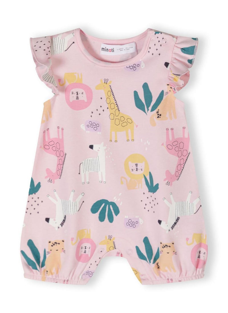 MINOTI 4-Pack Baby Rompers with Ruffle Sleeves  - Image 4
