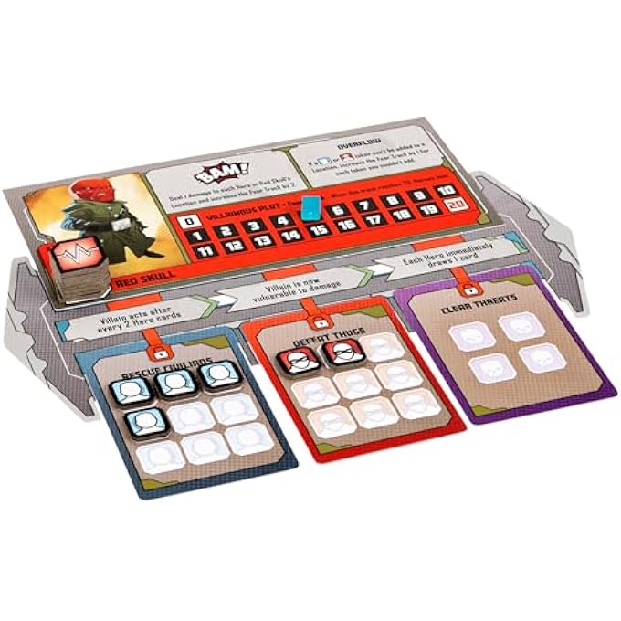 سبن ماستر Marvel United Awardلعبة البطاقات الإستراتيجية التعاونية متعددة اللاعبين الحائزة على جائزة Marvel Captain America Hulk للبالغين والعائلات والأطفال الذين تتراوح أعمارهم بين 14 عاما وما فوق - Image 5