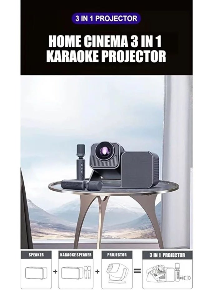 سمارت باري جهاز عرض HT36 Pro بدقة 4K يعمل بنظام Android 11.0 وواي فاي، وبطارية 4000 مللي أمبير، وبلوتوث، وشبكة 5G ثنائية النطاق. - Image 2