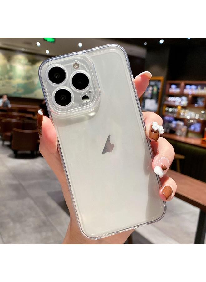 جراب هاتف TPU بحافة مستقيمة وغطاء كامل لهاتف iPhone 14 Pro Angel Eye (شفاف)