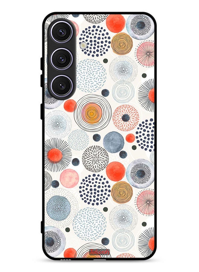 Tolwak Samsung Galaxy S24 5G Protective Case Cover Cotton Flowers Pattern - Image 1