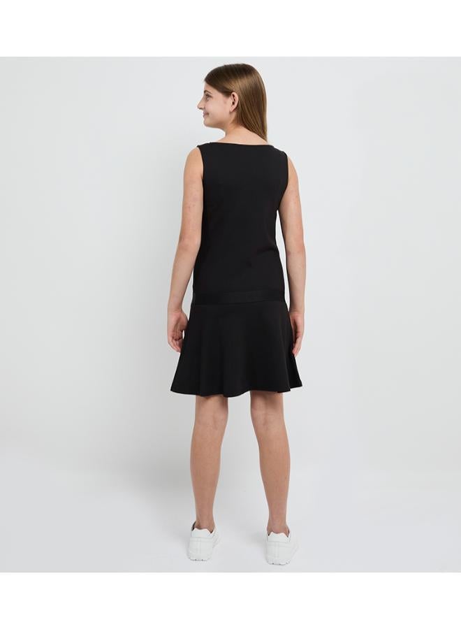 CALVIN KLEIN youth logo mini shift dress - Image 2