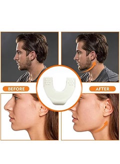 Generic For Men Women Resistance Levels Silicone Jaw Exerciser Tablets Powerful Jaw Trainer for Beginner, Intermediate Advanced Users Mandibular Trainer -White  - Image 2