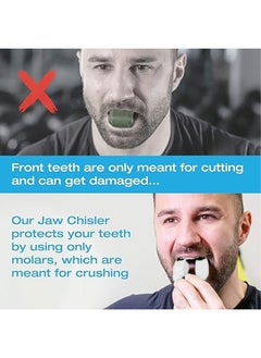 Generic For Men Women Resistance Levels Silicone Jaw Exerciser Tablets Powerful Jaw Trainer for Beginner, Intermediate Advanced Users Mandibular Trainer -White  - Image 3