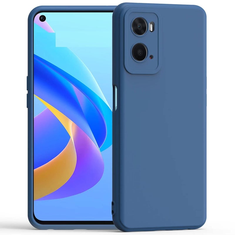 Oppo A77s Case Thin Tpu Cover With Camera Protection AntiScratch Slim Fit Flexible Phone Case For Oppo A77S  Oppo A57 4G 2022 Blue