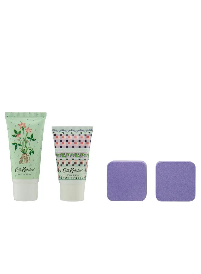 Cath Kidston A Flower House (Body Wash 30ml, Body Cream 30ml & Shower Steamer 2 x 40g)