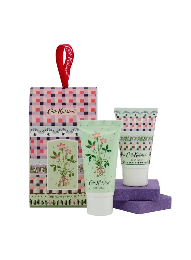 Cath Kidston A Flower House (Body Wash 30ml, Body Cream 30ml & Shower Steamer 2 x 40g)