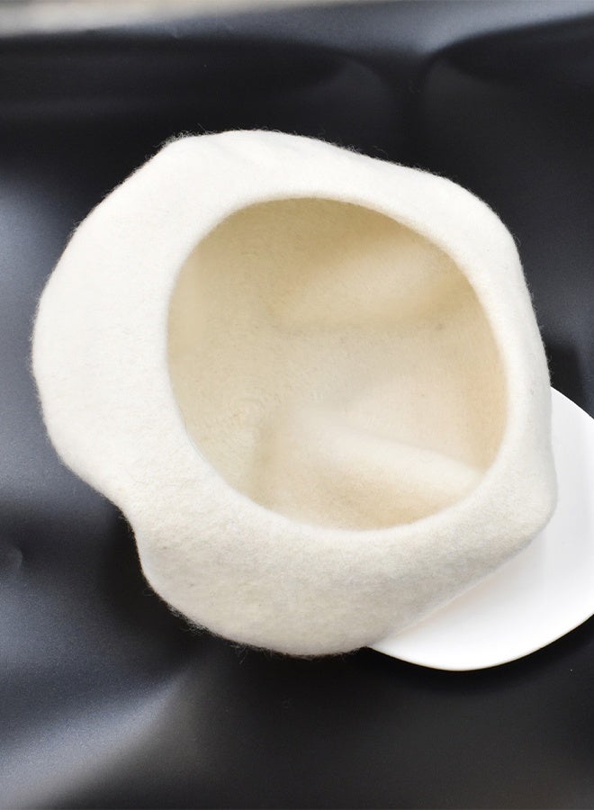 Versatile berets literary hats（White） - Image 5