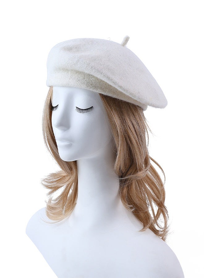 Versatile berets literary hats（White） - Image 2