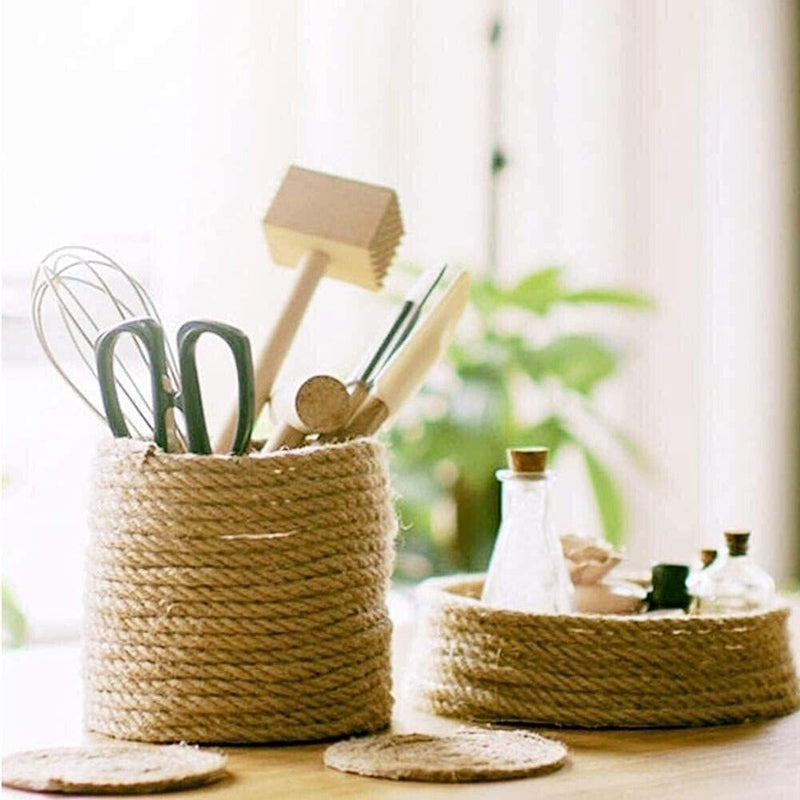 SUMPIGGER Natural Sisal Rope for Cat Scratching Post 4/6/8 mm Hemp Rope Twisted Fiber Sisal Twine Repairing Cat Tree Scratcher Tower or DIY Projects - Image 4