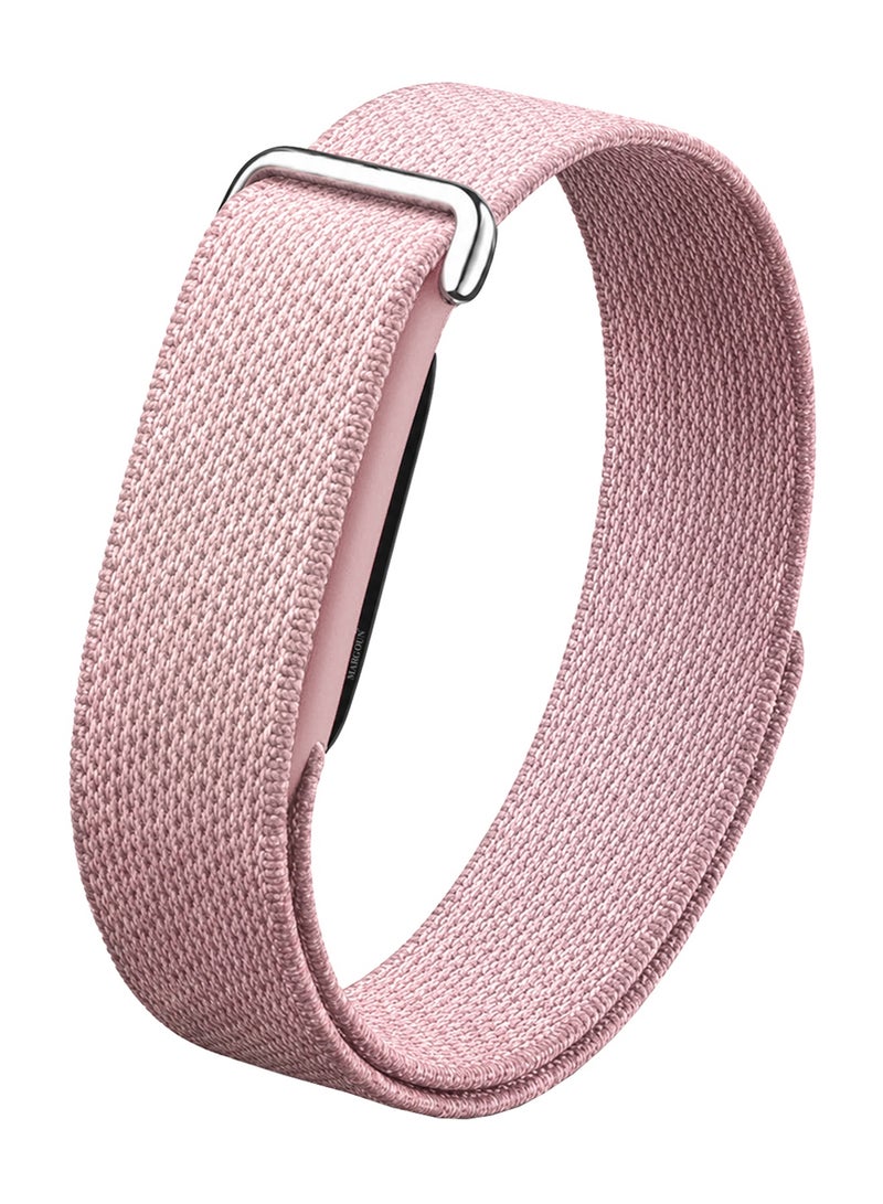 MARGOUN Woven Nylon Sport Loop Band for Fitbit Air – Breathable Elastic Replacement Strap with Secure Hook-and-Loop Fastener – Comfortable Lightweight Wristband  - Sandy Pink Sandy Pink - Image 1