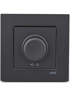 Viko Novella Smoked Dimmer Switch with Frame  - Image 1