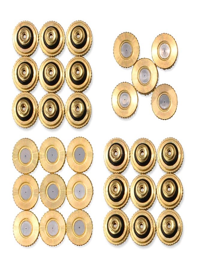 Aootech 32 Pack- Brass Misting Nozzles For Outdoor Cooling System, 0.012” Orifice (0.3 mm) 10/24 UNC - Image 1