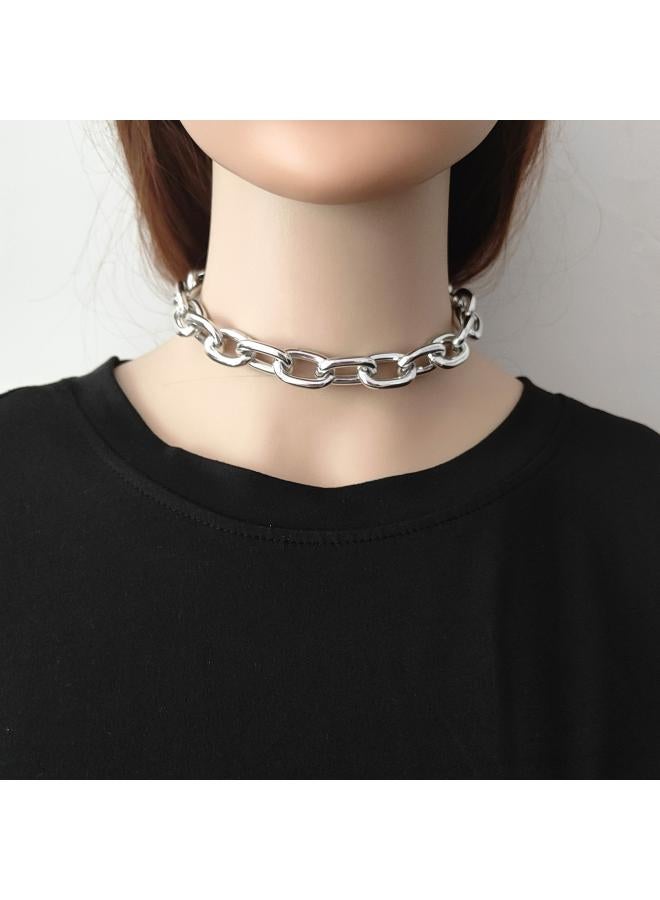 Thick Chain Necklace Jewelry European And American Exaggerated Punk Fashion Retro Popular All-matching Accessories 