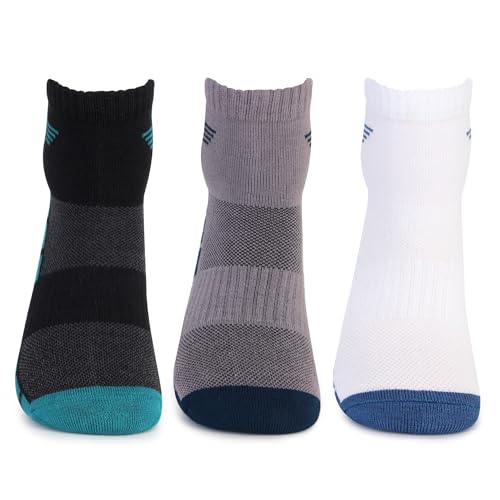 Bonjour Performance Sports Ankle Bamboo Socks for Men (Color-Assorted) - Image 3