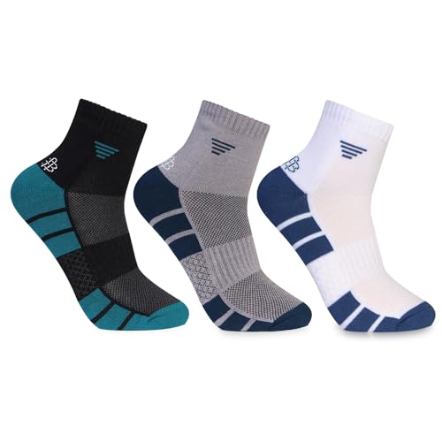Bonjour Performance Sports Ankle Bamboo Socks for Men (Color-Assorted) - Image 1