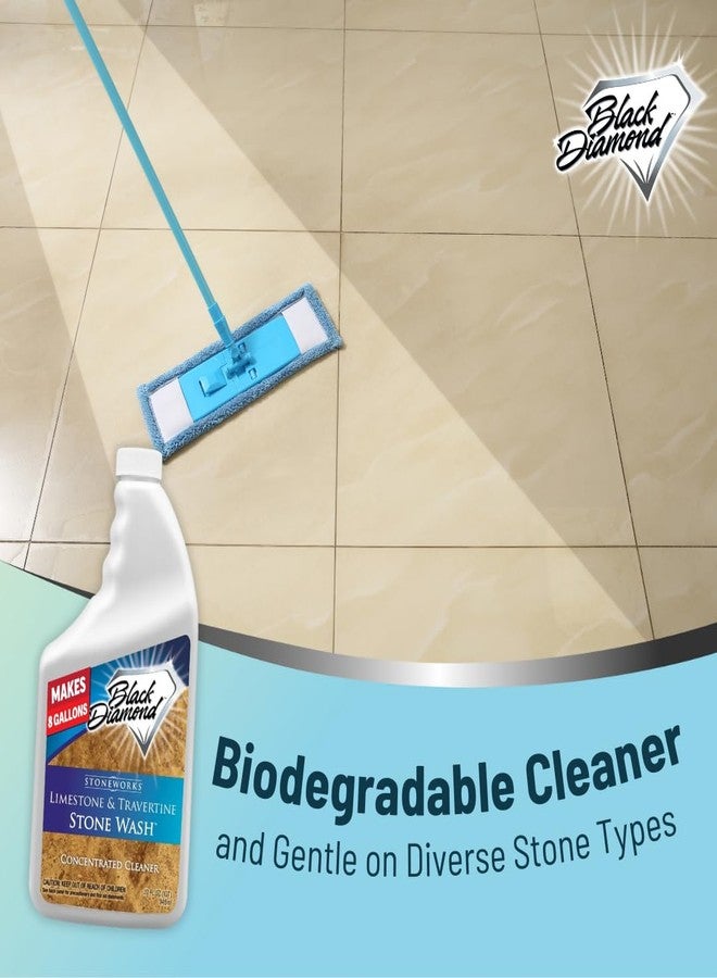 Black Diamond Stoneworks Limestone and Travertine Floor Cleaner: Natural Stone, Marble, Slate, Polished Concrete, honed or tumbled surfaces. Concentrated Ph. Neutral. (1-Quart) - Image 4
