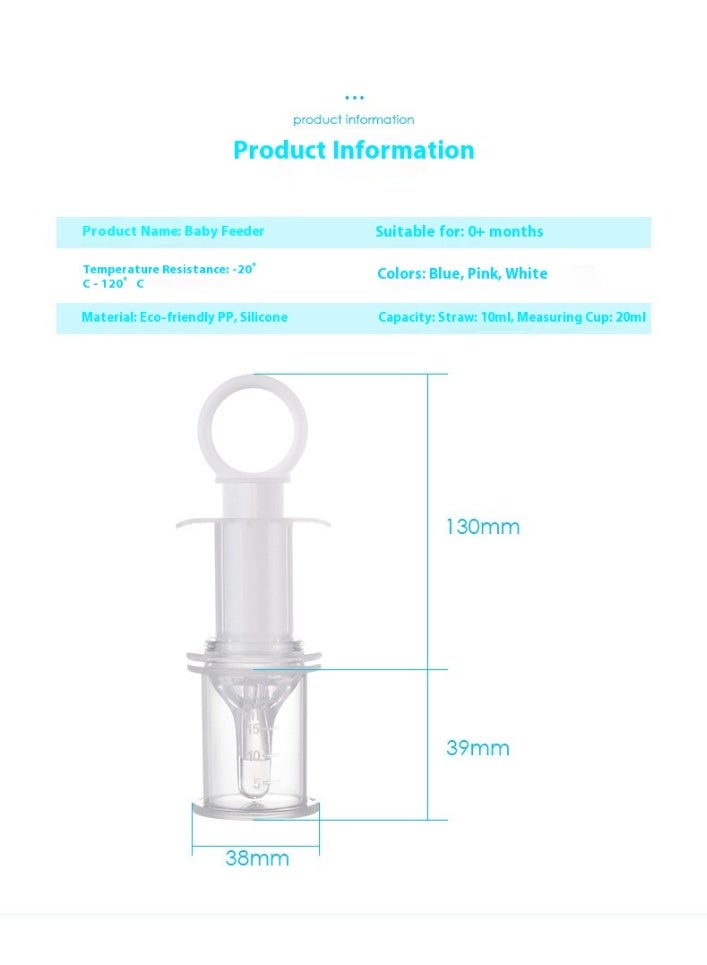 Baby Medicine Dispenser Oral Syringe with Anti-Choking Silicone Tip & Measuring Cup - Accurate Liquid Dosing for Infants & Kids - Image 2