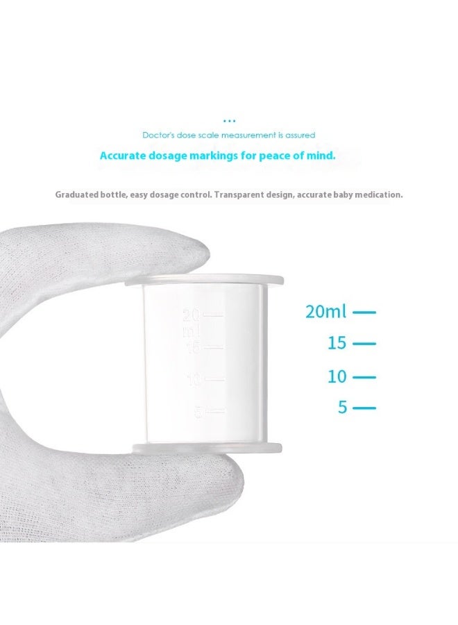 Baby Medicine Dispenser Oral Syringe with Anti-Choking Silicone Tip & Measuring Cup - Accurate Liquid Dosing for Infants & Kids - Image 3