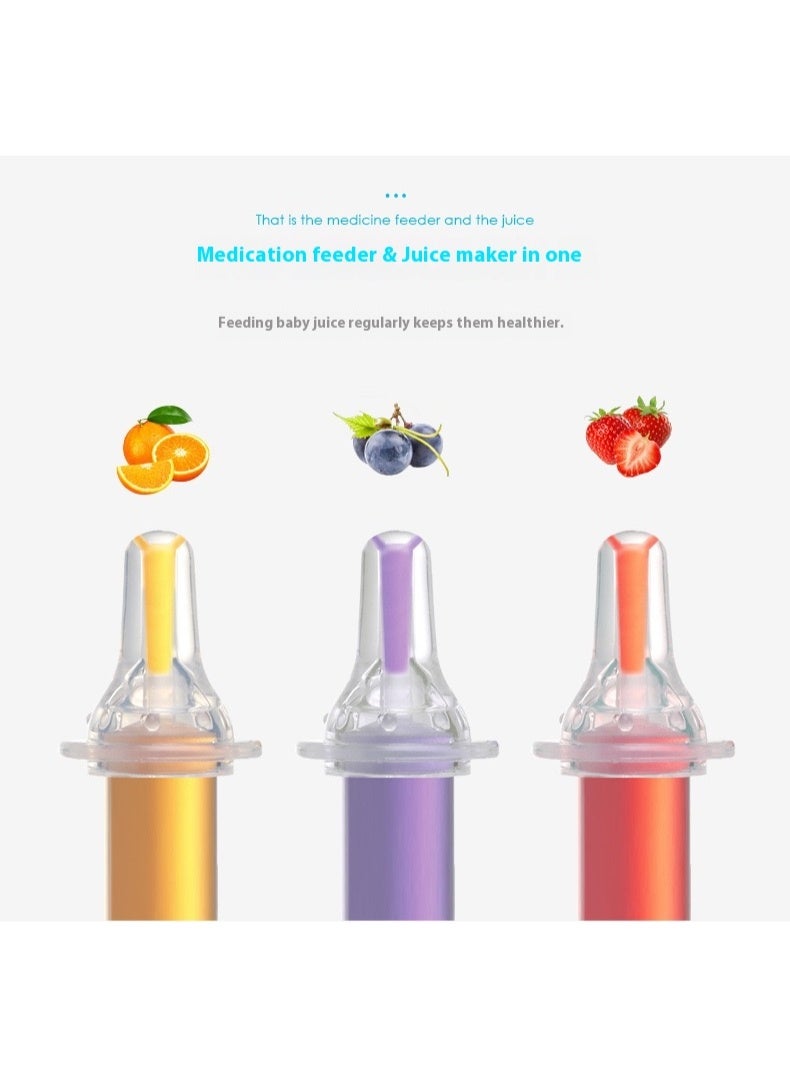 Baby Medicine Dispenser Oral Syringe with Anti-Choking Silicone Tip & Measuring Cup - Accurate Liquid Dosing for Infants & Kids - Image 4