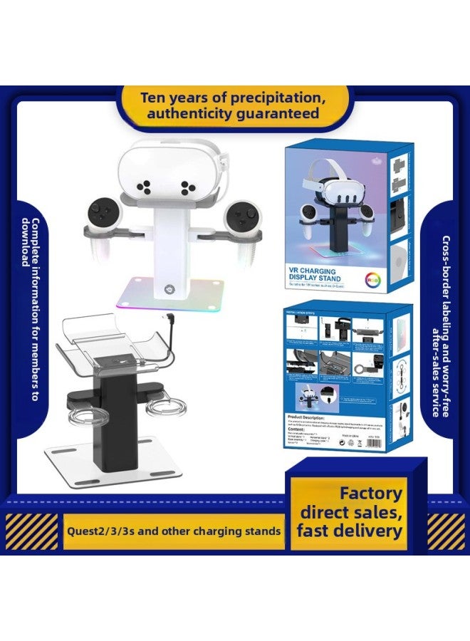 Oculus Quest2 Quest 3S Quest 3 And Other VR Series Charging Storage Rack Handle Desktop Storage-Product Color:Black - Image 2