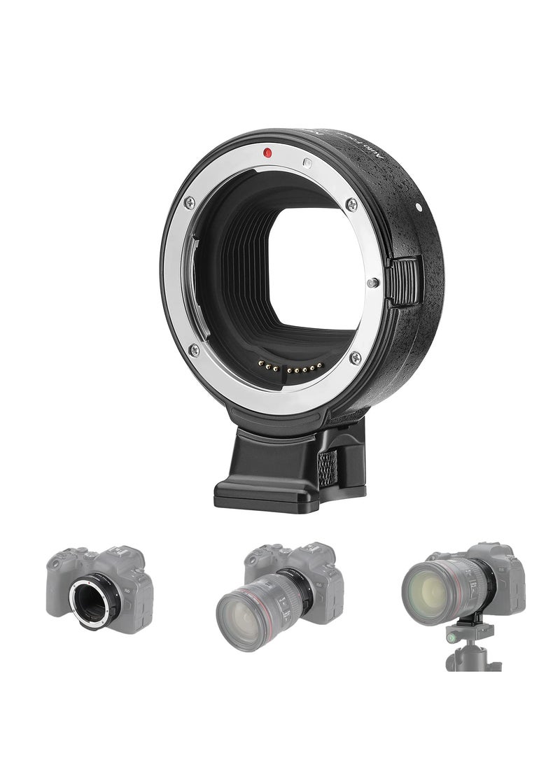 SYOSI - EF to EOS R Mount Adapter, EF/EF-S Lens to RF Mount Camera Autofocus Converter Ring Compatible with Canon EOS R Ra RP R6 Mark II R6 R5 R3 R7 R10 R8 R50 - Image 1