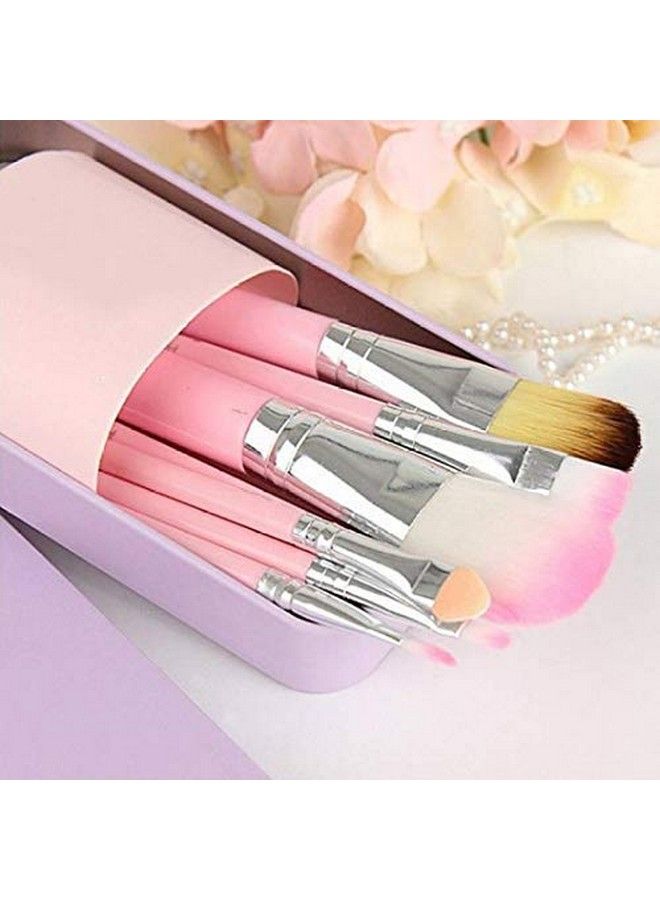 Hello Kitty Makeup Fever Mini Brush Set Pink 7 Pieces Kitty8 - Image 1