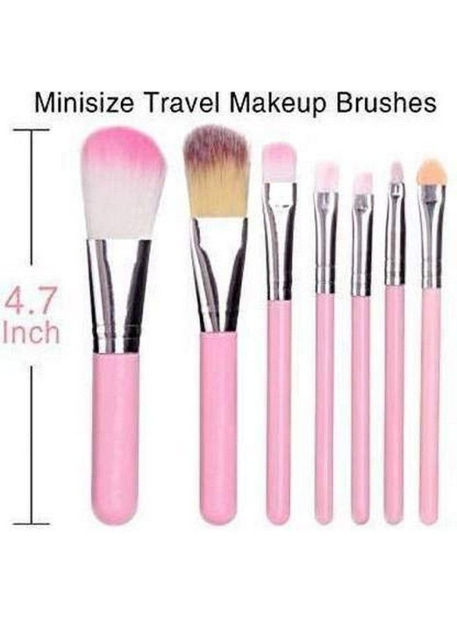 Hello Kitty Makeup Fever Mini Brush Set Pink 7 Pieces Kitty8 - Image 3