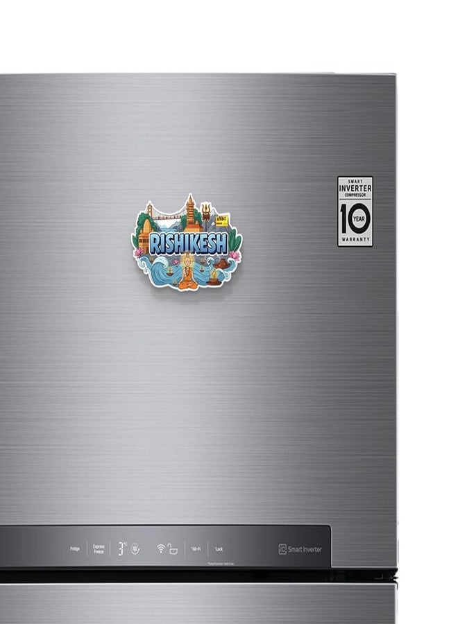 Suruv Rishikesh Fridge Magnets, Glossy Finish, Stylish Magnet for Fridge, Wardrobe & Metal Surfaces - Image 3