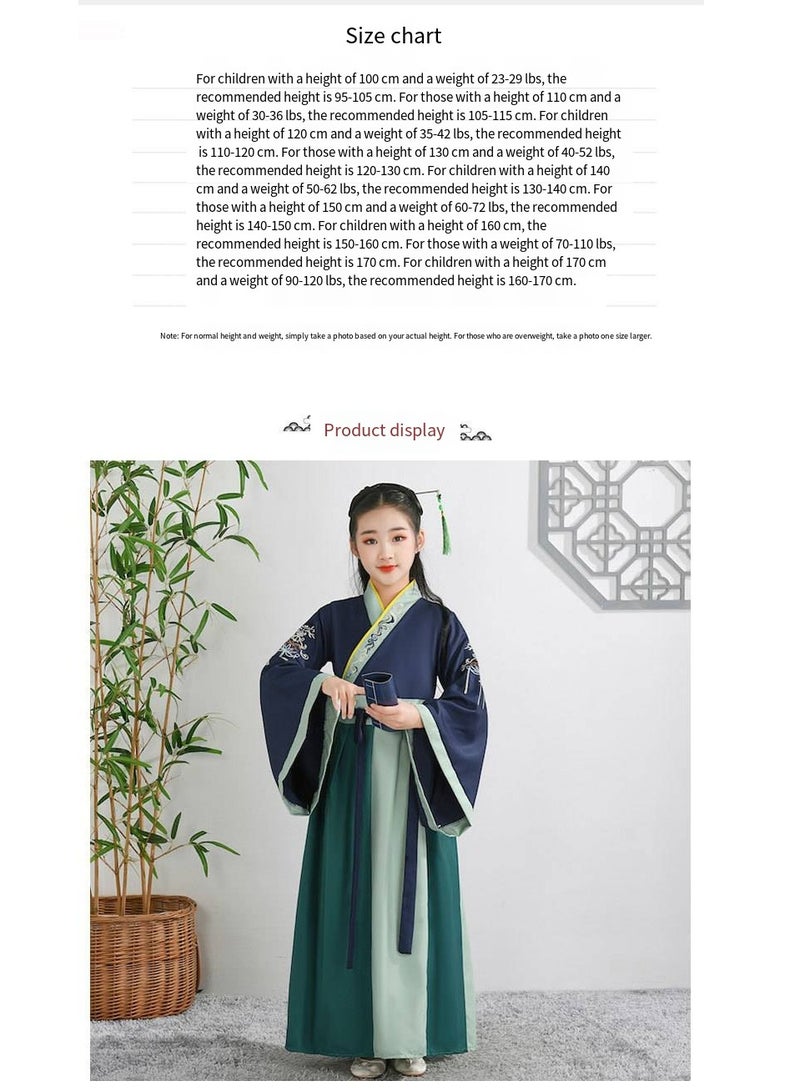 general Traditional Girl's Ancient Hanfu Costume - Elegant Princess Performance Dress for Stage, Cosplay & Cultural Events - Image 2
