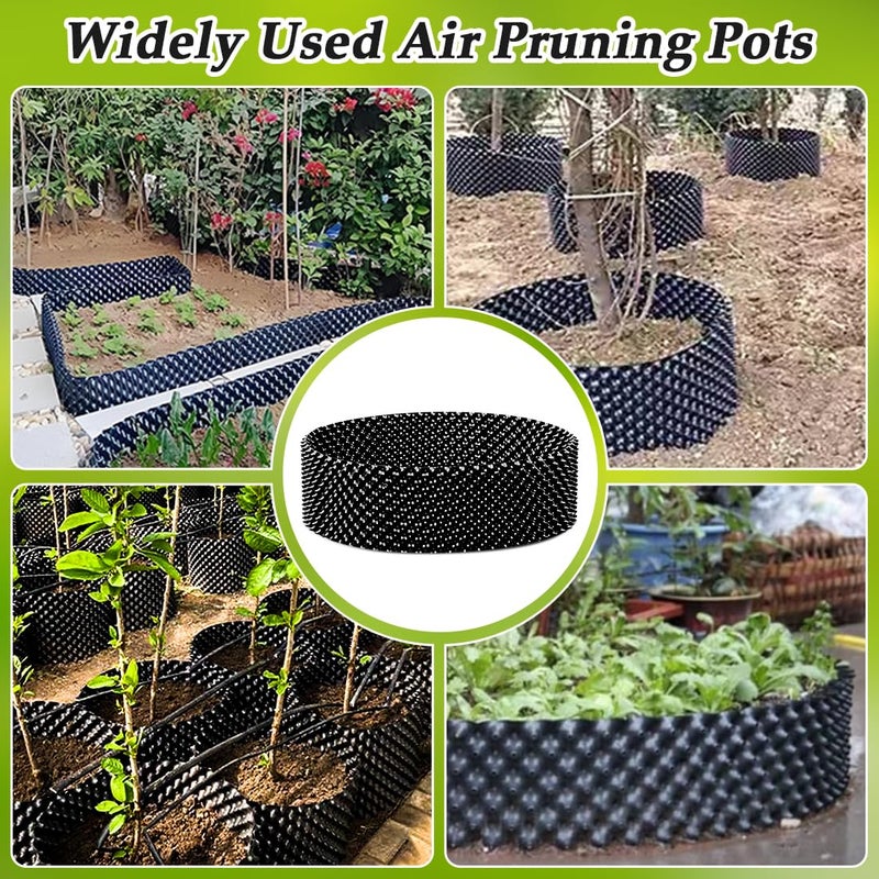 RooTrimmer 60 Gallon Air Pruning Container, Raised Garden Bed New Plastic Nursery Pot Fruit Vegetable Garden Grow beds (4 ft Diameter), Black - Image 2