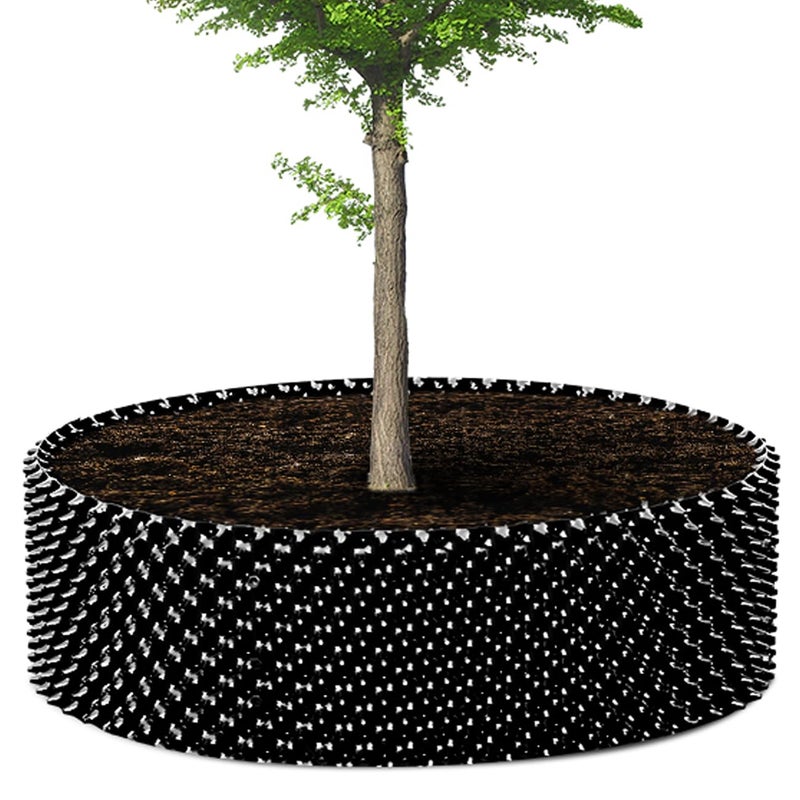 RooTrimmer 60 Gallon Air Pruning Container, Raised Garden Bed New Plastic Nursery Pot Fruit Vegetable Garden Grow beds (4 ft Diameter), Black - Image 1