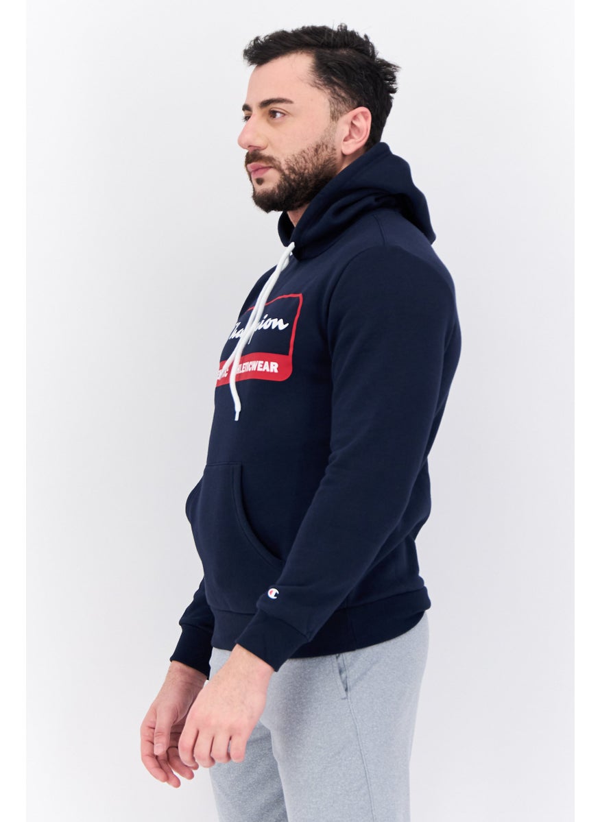 Champion Men Comfort Fit Long Sleeve Outdoor Sweatshirts, Navy  - Image 2