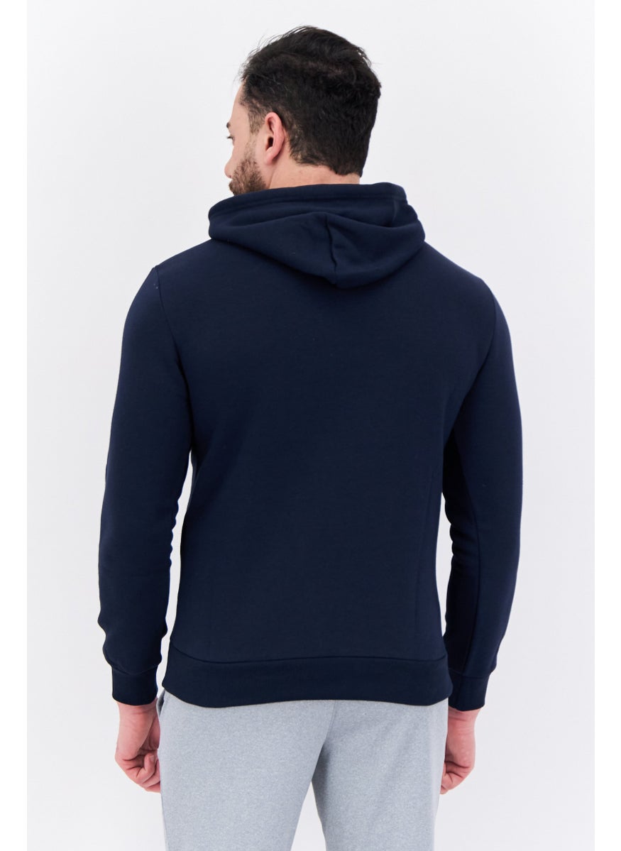 Champion Men Comfort Fit Long Sleeve Outdoor Sweatshirts, Navy  - Image 3