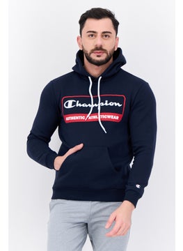 Champion Men Comfort Fit Long Sleeve Outdoor Sweatshirts, Navy  - Image 1