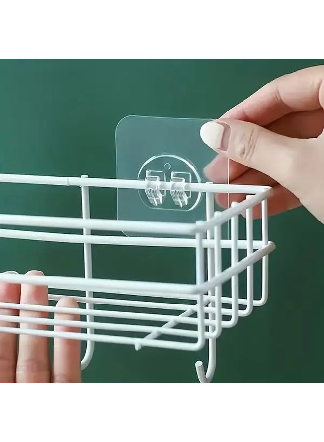 5 Pcs Durable Wall Hooks Self Adhesive Transparent Waterproof Removable Multipurpose Hooks for Kitchen Bedroom Bathroom Office Home Storage Organization - Image 5