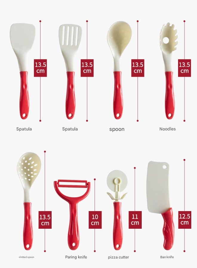 Children'S Kitchen Toy Set 59 Pieces Portable Pretend Play Simulation Induction Cooker Cooking Tableware Fruit Toys Kitchen Utensils With Sound Effects Various Styles Of Play - Image 3