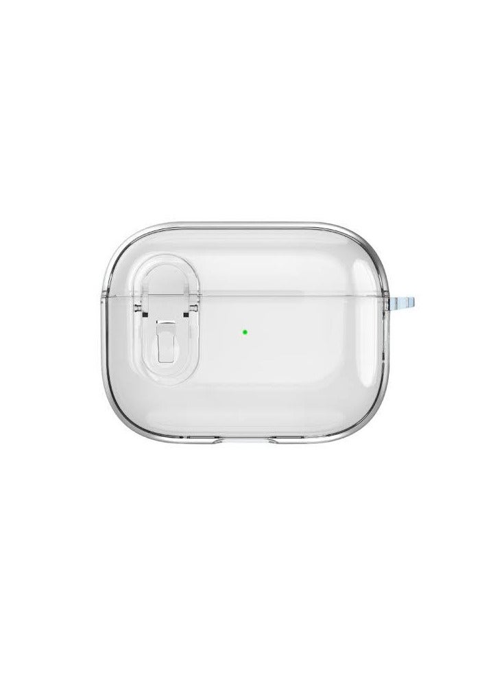 Case for Airpods Pro 2Gen Cover with Lock (2019/2022/2023), Clear Locking Case for Airpod Pro 2 Generation Shockproof Protective Cover (Clear) - Image 2